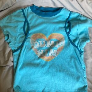 Blue forever 21 crop top
